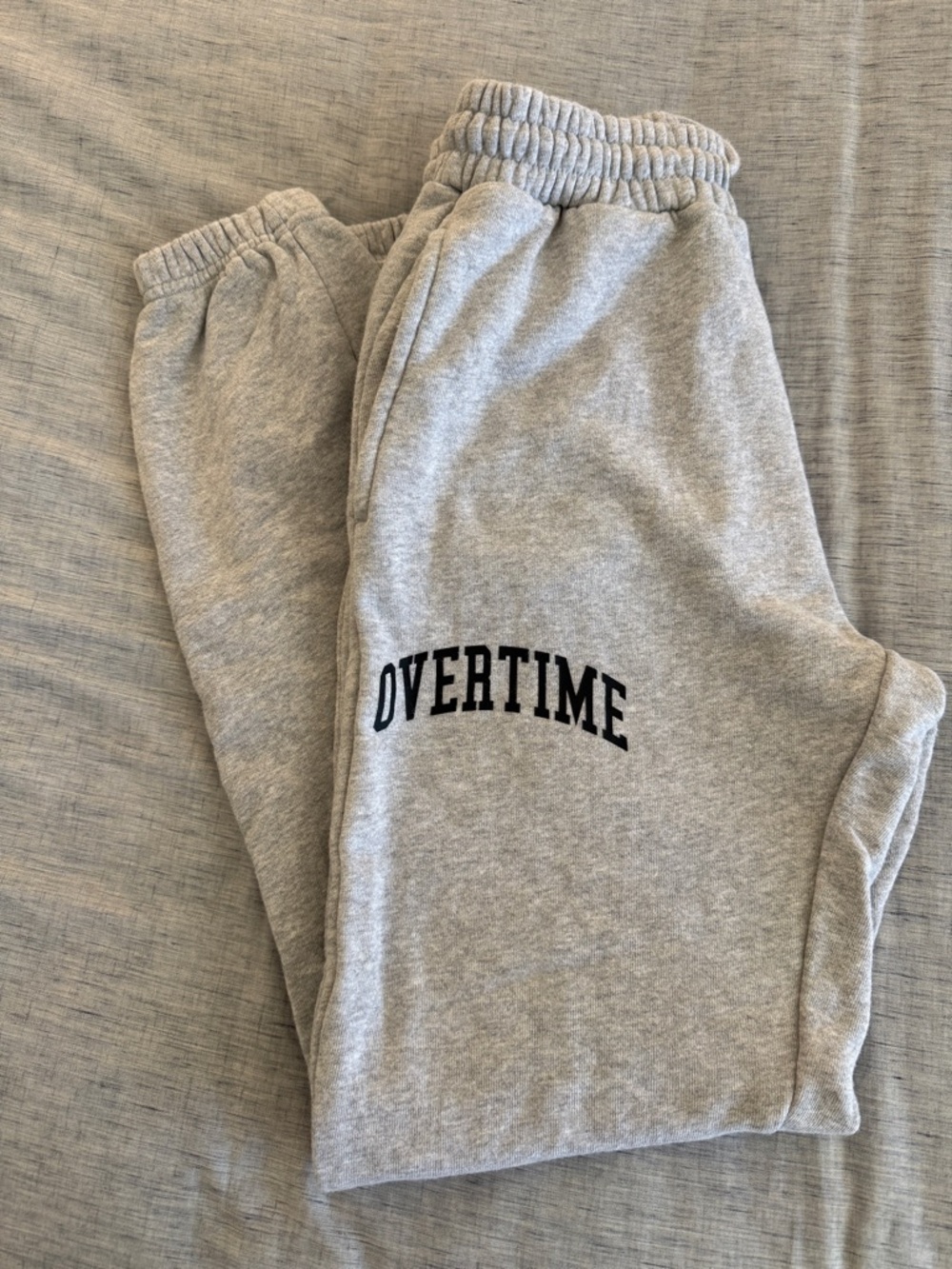 Overtime Men's Light Gray Fleece Joggers